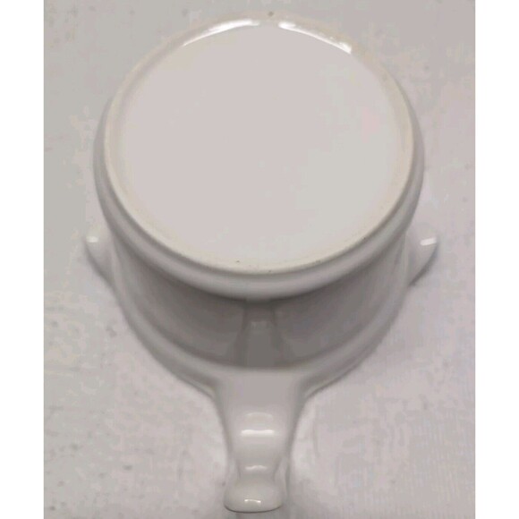Rare Ceramic White Blue Pour Spout Liquid Measuring Cup Trad Wife Kitchen Baker - Picture 6 of 9